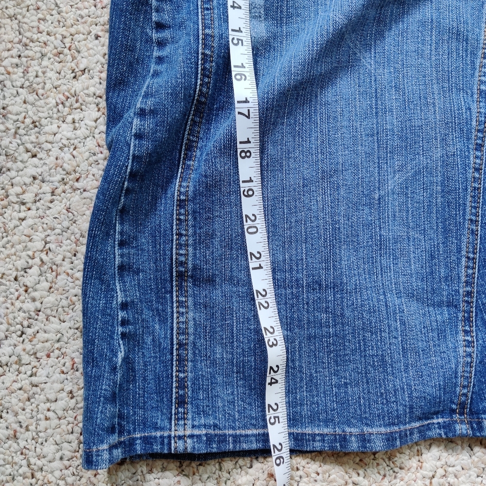 L.E.I. Y2K Vintage Denim Skirt Size 17 - Picture 7 of 7